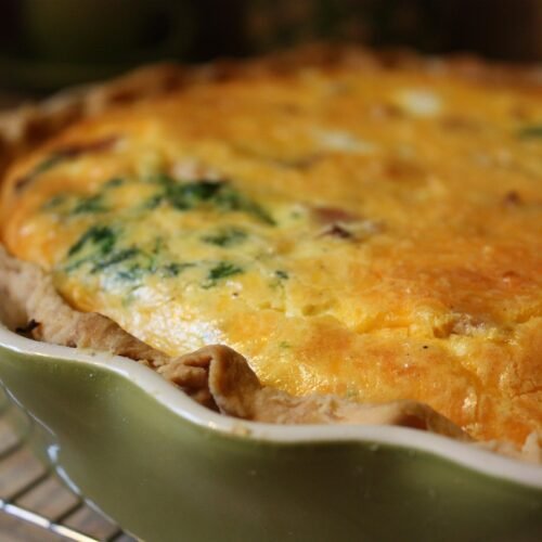 Quiche aux oignons caramélisés