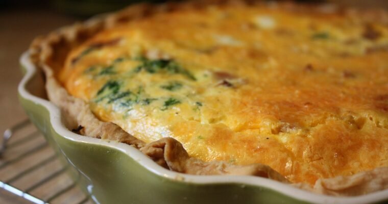 Quiche aux oignons caramélisés