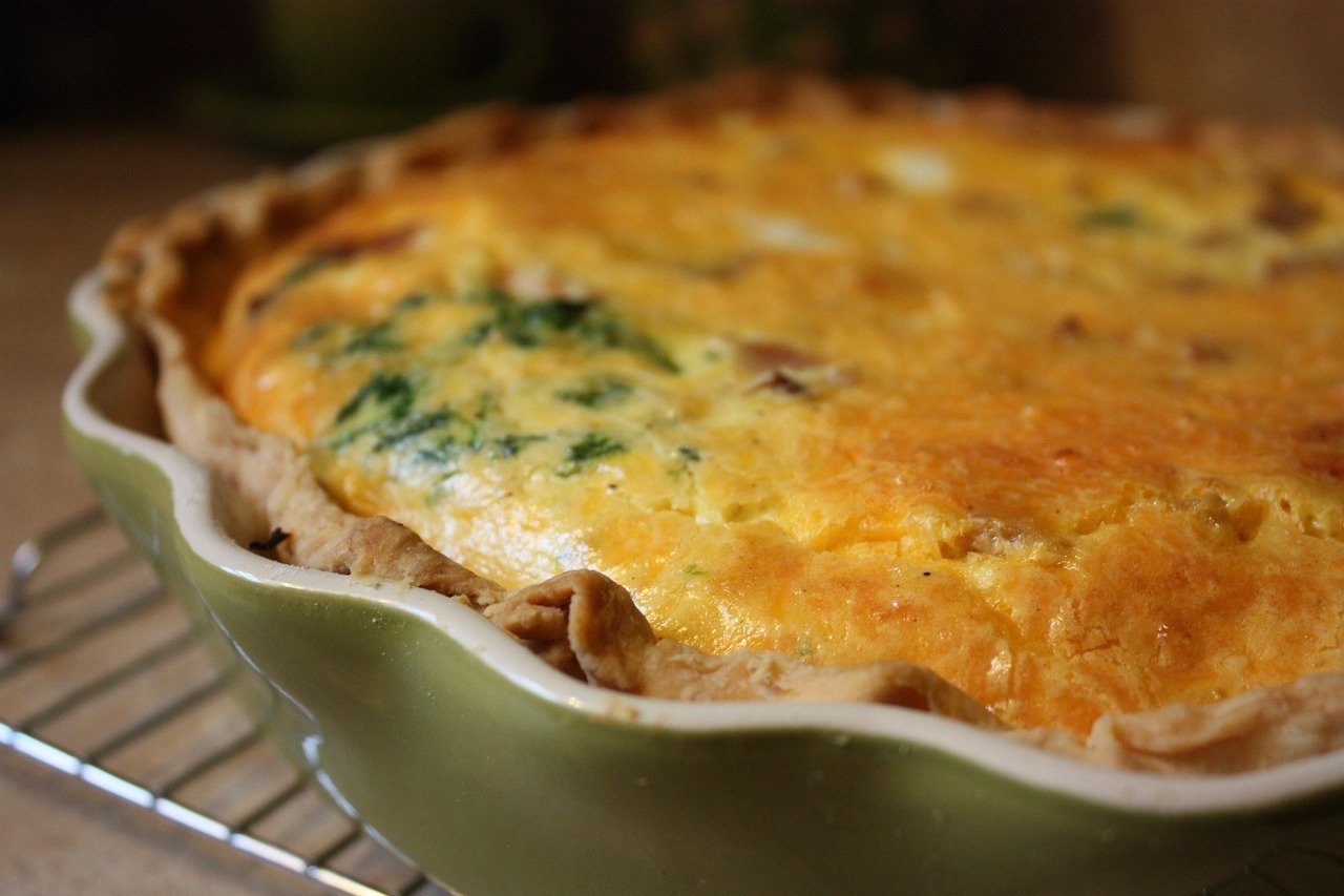 Quiche aux oignons caramélisés
