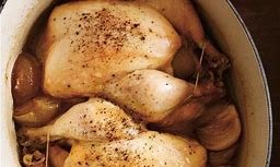 Poulet  etouffee
