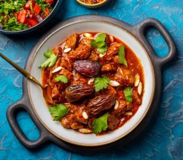 Tajine traditionnel aux dattes – bœuf ou agneau fondant