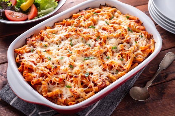 Pâtes gratinées à la viande et aux légumes