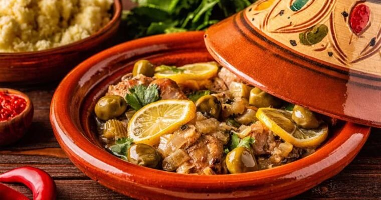 Tajine de poisson aux légumes et citron